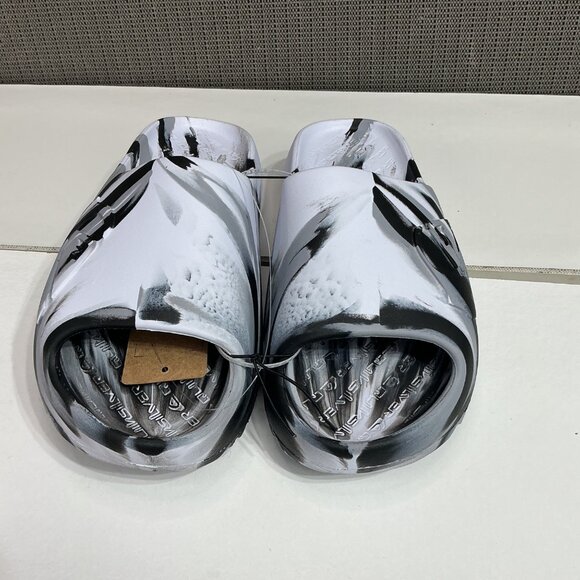 Quiksilver Mens Size 7 Monochrome Slide Sandals - Picture 2 of 7